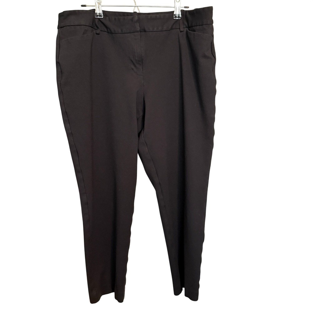 Liz Claiborne Black Dress Pants Sz 14 Work Office Business Career Wear Classic